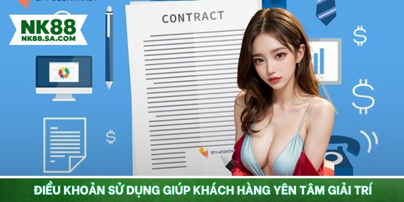 Điều khoản sử dụng giúp khách hàng yên tâm giải trí